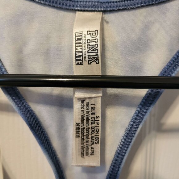 Tie-dye Blue Sports bra/ Swim top from "Pink" - Picture 2 of 2